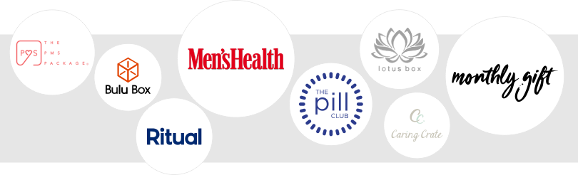 Logos of the best healthcare subscription companies